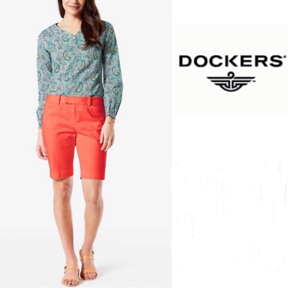 NWT Dockers Ideal Bermuda Woman’s Shorts Size 6 - Picture 14 of 15